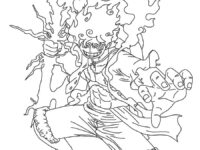 luffy gear 5 one piece coloring