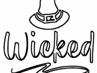 printable wicked coloring page