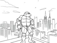 rise of the tmnt coloring pages leo 90