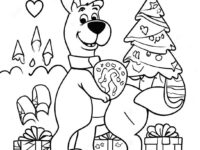 scooby doo christmas adventure coloring page 26684 21084