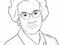 2269 easy katherine johnson coloring image 1200