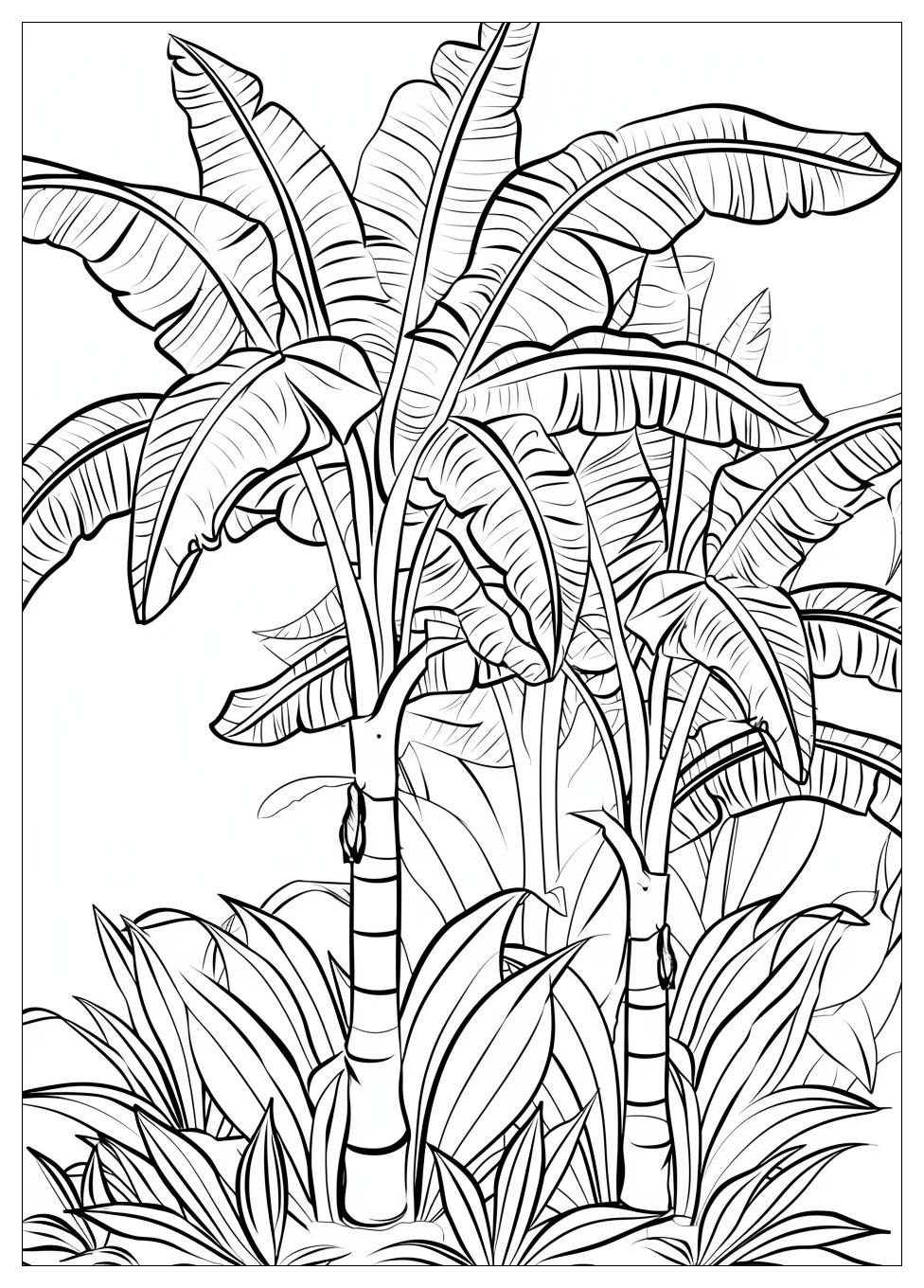 Banana Tree Coloring Pages 1