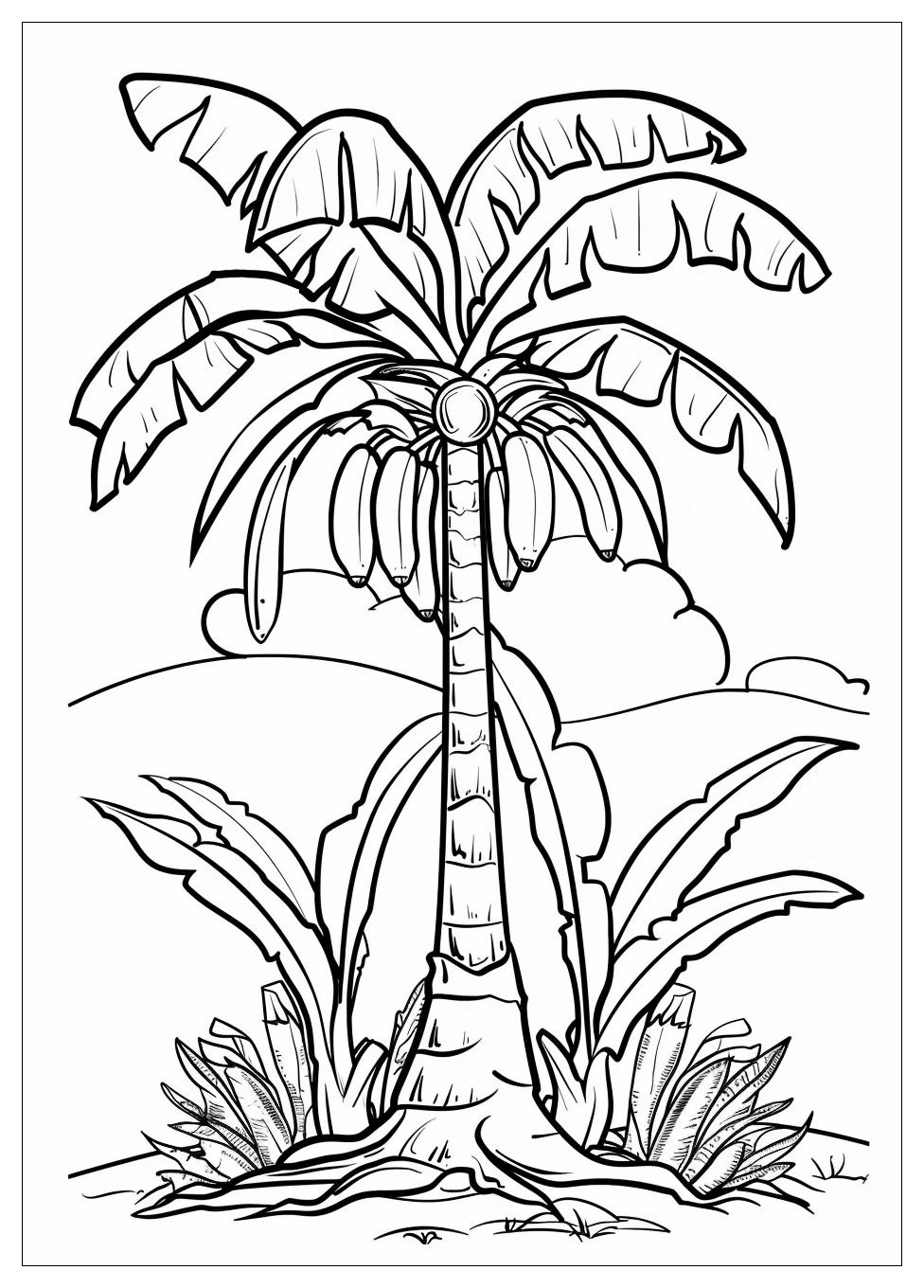 Banana Tree Coloring Pages 11