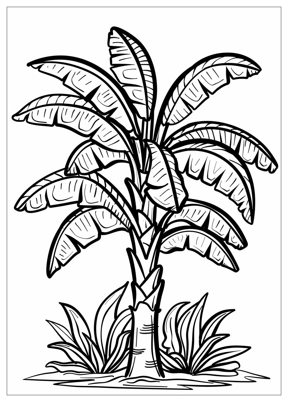 Banana Tree Coloring Pages 3