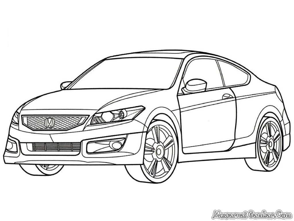 Honda Accord Car Coloring Pages