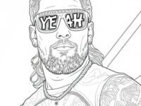 Jey Uso Coloring Pages 2 724×1024
