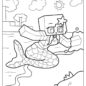 Mermaid Minecraft Aphmau Coloring Page 742x960