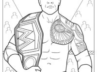 The Rock Holding Championship Belt 791×1024