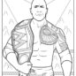 The Rock Holding Championship Belt 791x1024