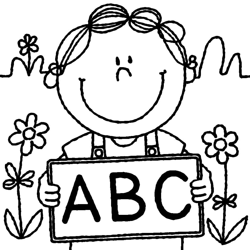 abc boy coloring