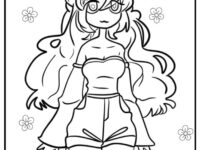 aphmau wolf coloring pages 608×851