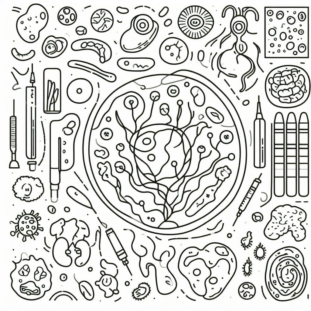 biology image coloring