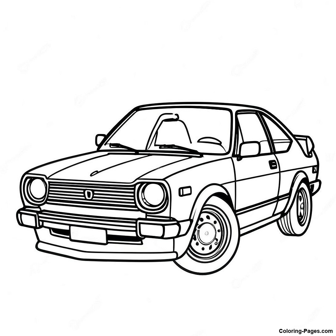 classic honda civic coloring page 104432 42241