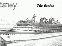 disney cruise coloring illustrations