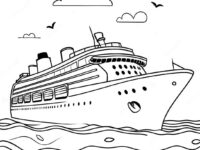 disney cruise ship coloring page 17109 13788