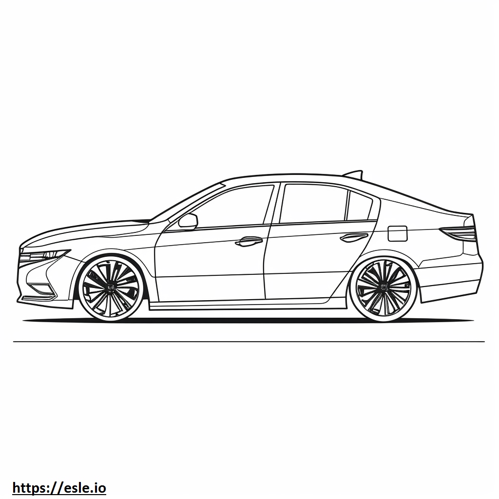 honda civic 4dr 2024 coloring page 2