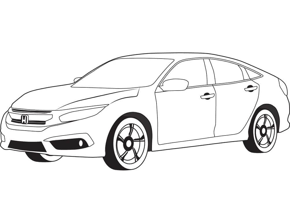 honda civic coloring 001