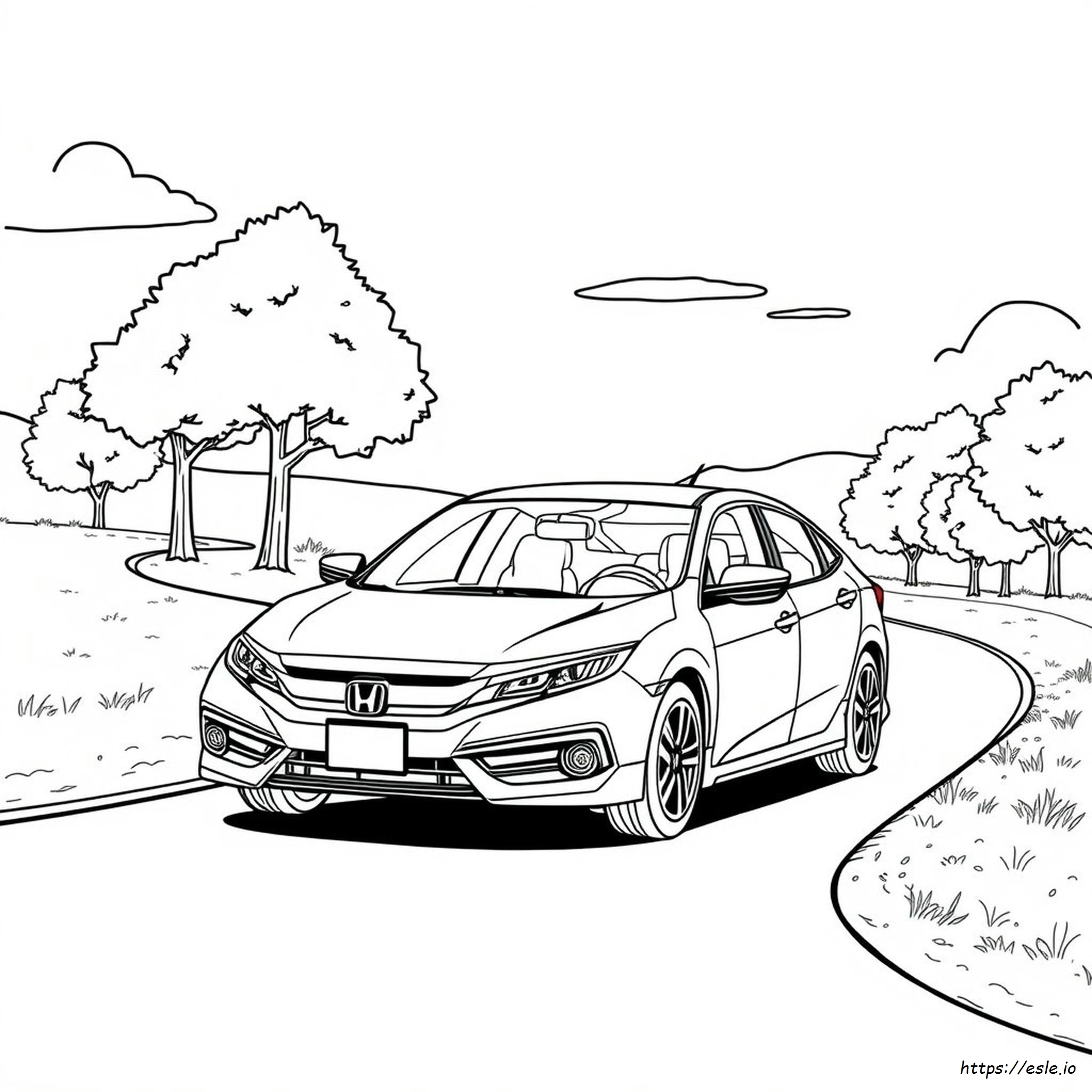 honda civic coloring
