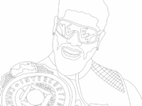 jey uso coloring page 3 724×1024