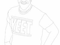 jey uso coloring page free 768×1086