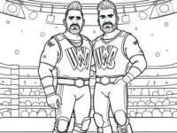 jimmy and jey uso coloring page 90