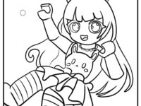 kawaii chan aphmau coloring pages