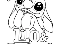 lilo stitch love coloring page.webp