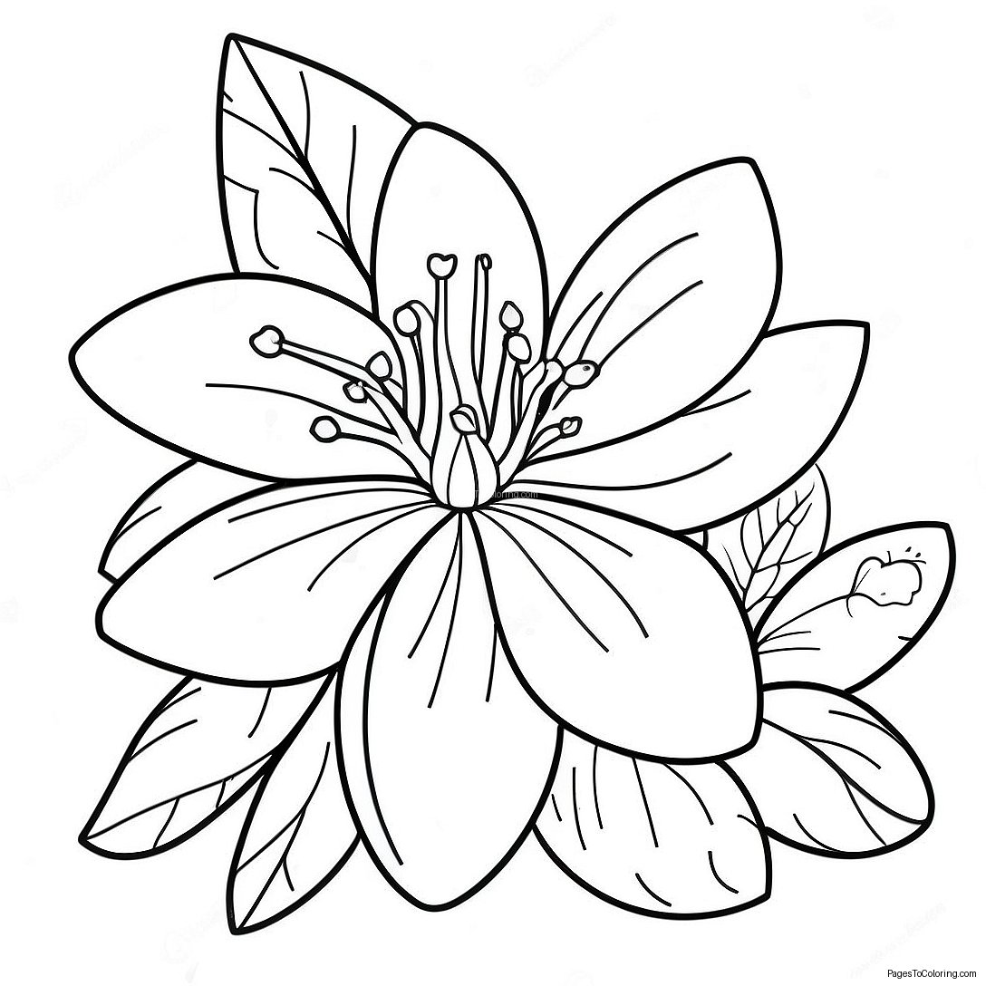 orange blossom coloring page 38322 30813