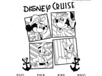 retro disney cruise svg