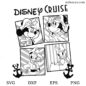 retro disney cruise svg