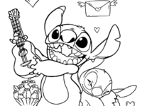 stitch playing ukulele in valentines coloring page.png