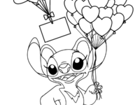 stitch valentine balloon coloring page.png