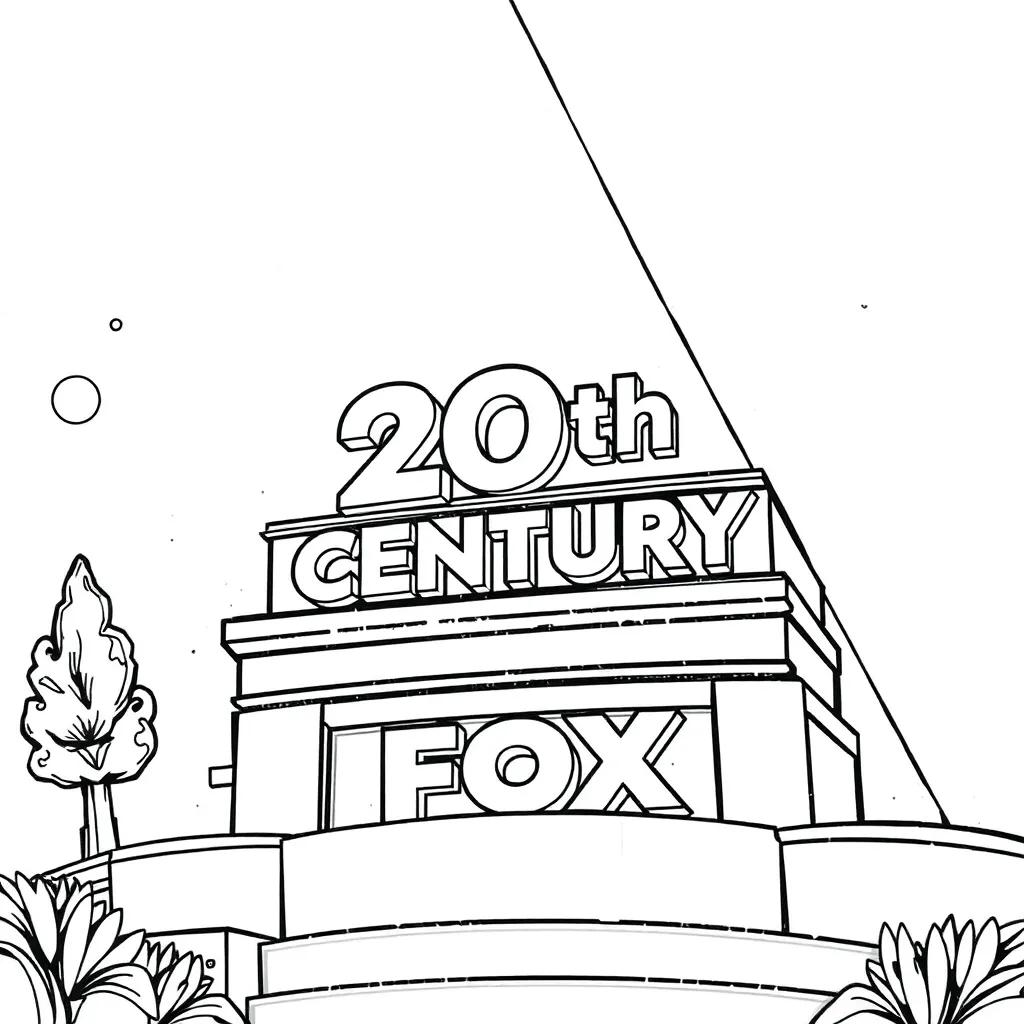20th Century Fox Coloring Page