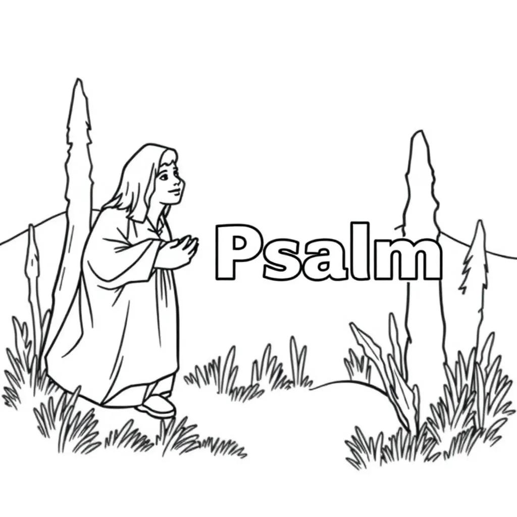 23rd Psalm Coloring Page