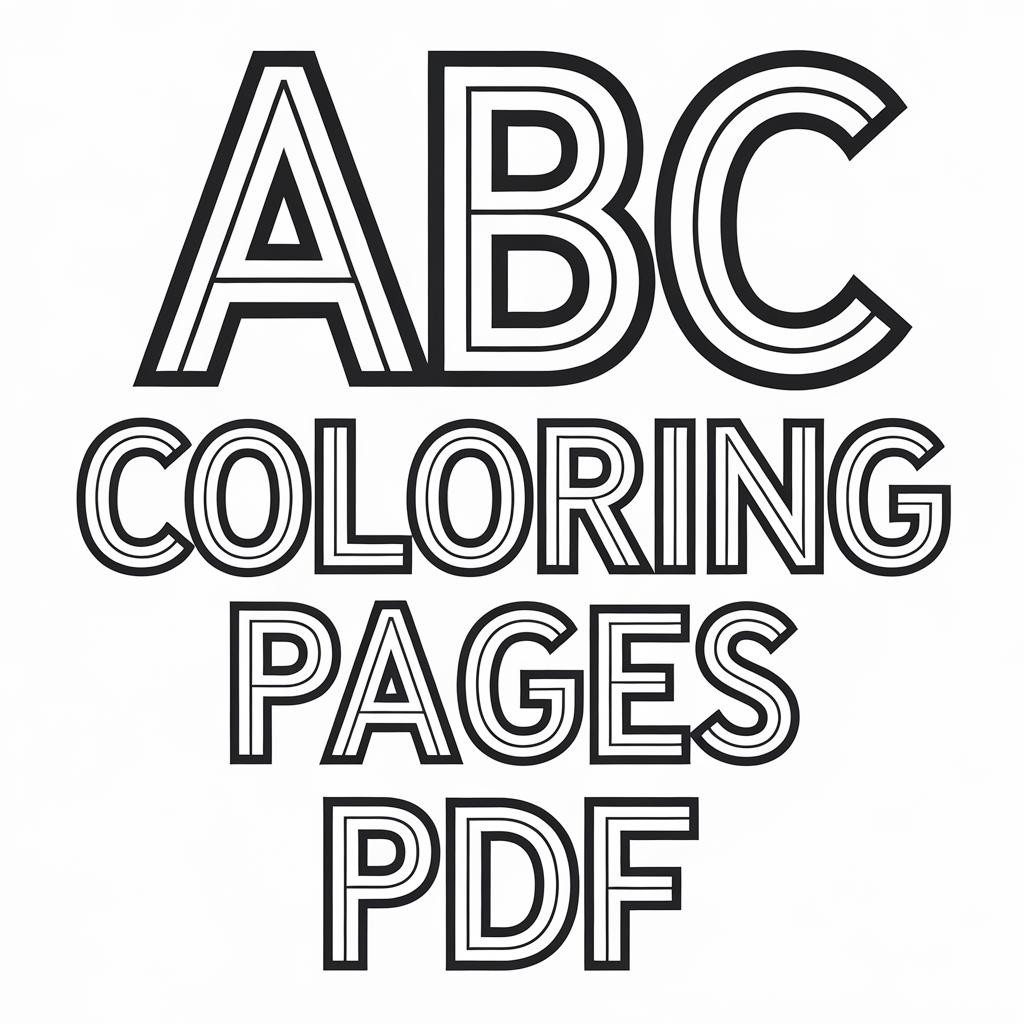 Abc Coloring Pages Pdf