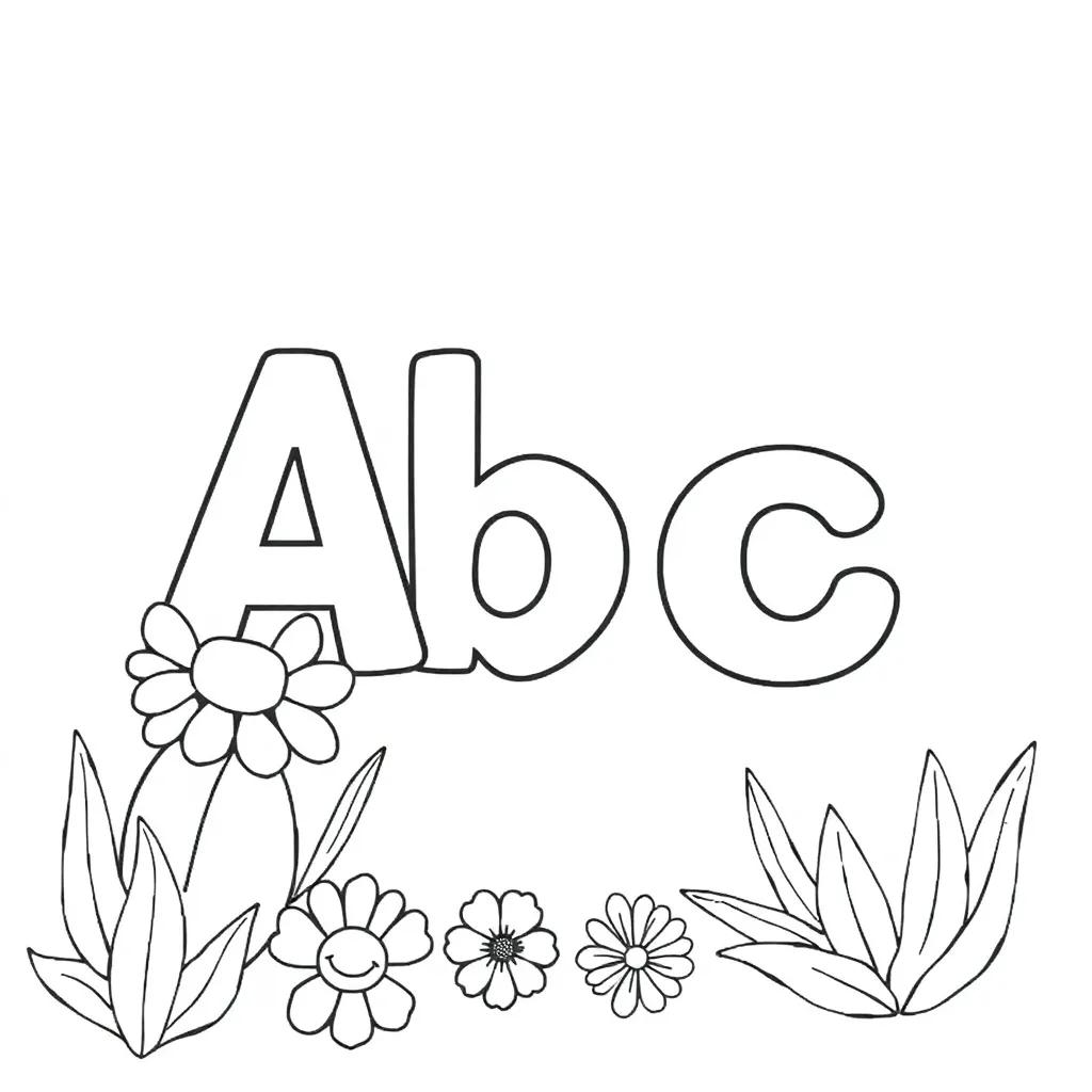 Abc Printable Coloring Pages