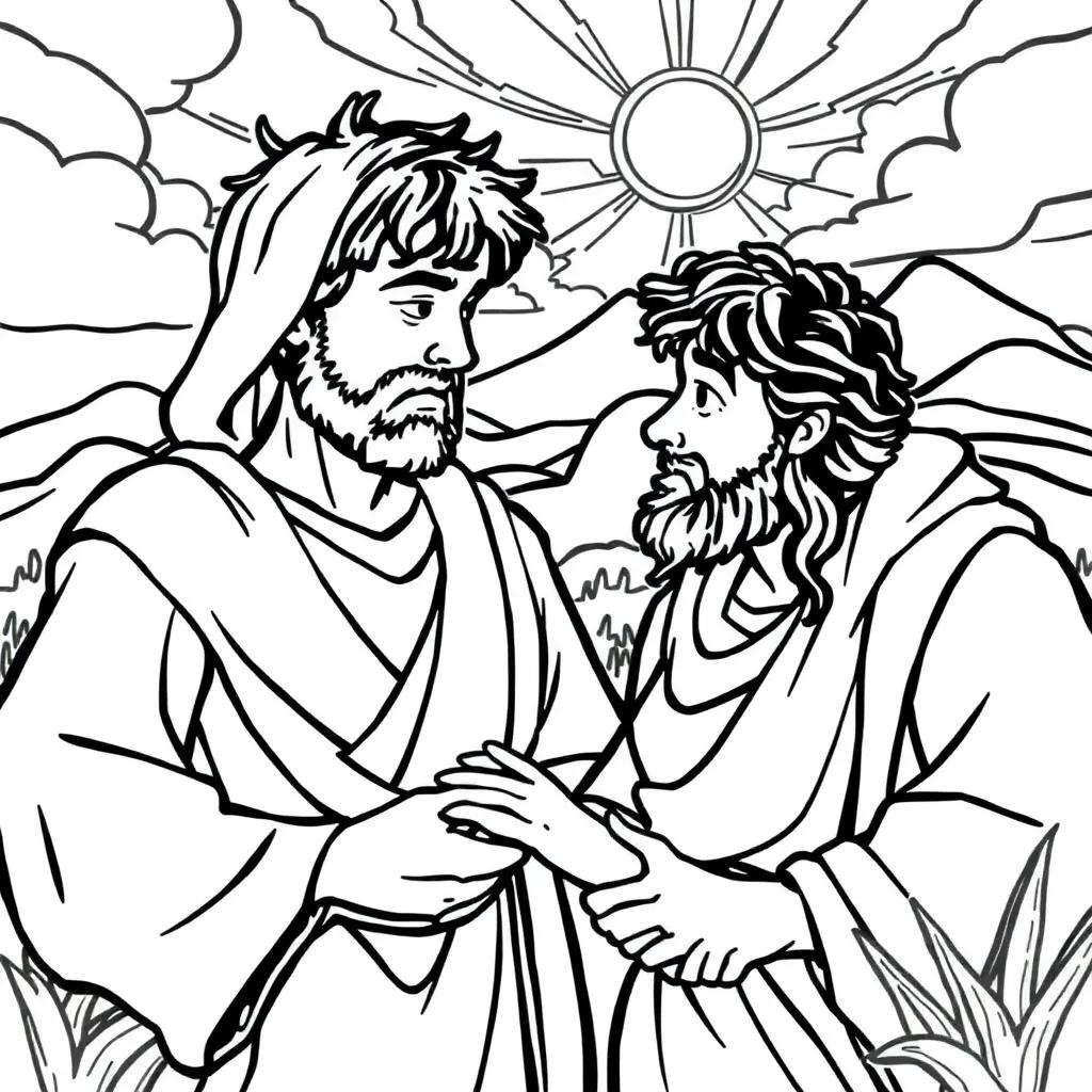 Abel And Cain Coloring Pages