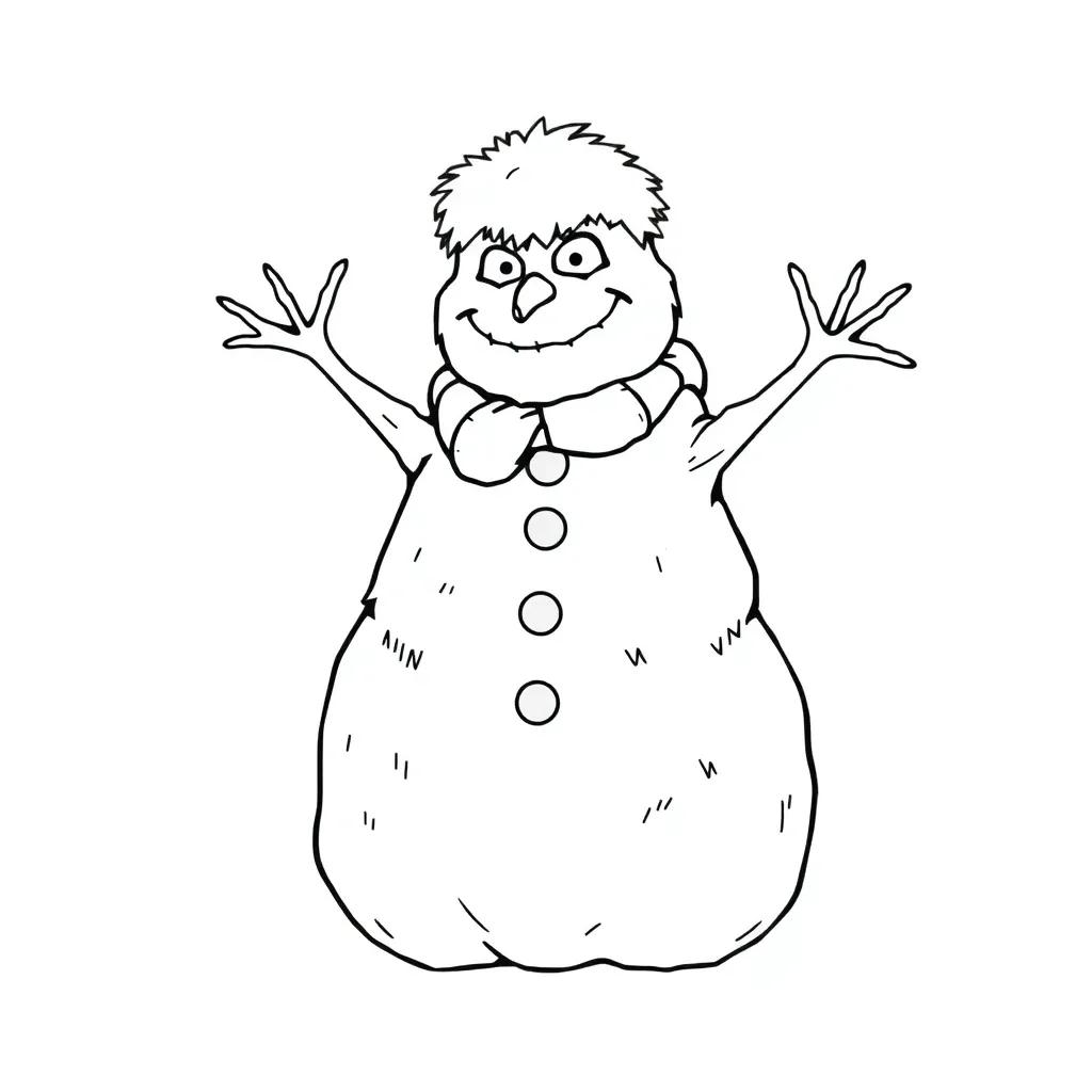 Abominable Snowman Coloring Page