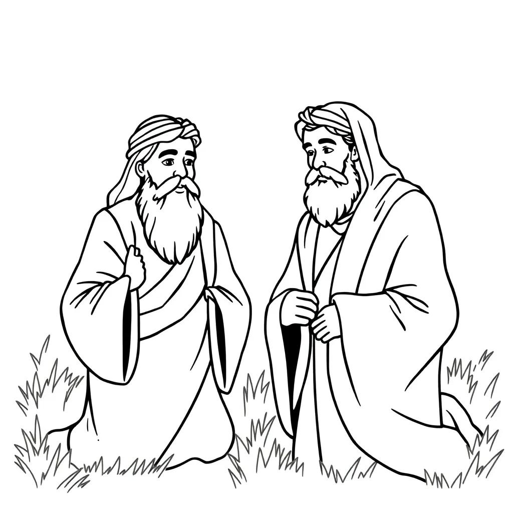 Abraham And Isaac Coloring Page