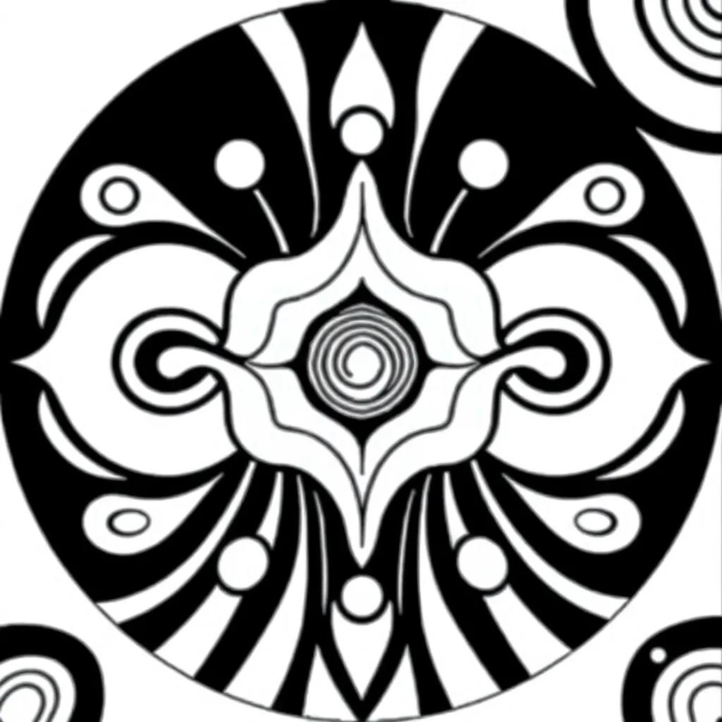 Abstract Zentangle Coloring Pages For Adults