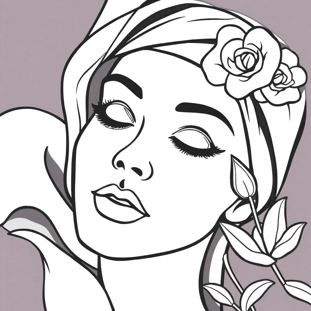 Aesthetic Skincare Coloring Pages