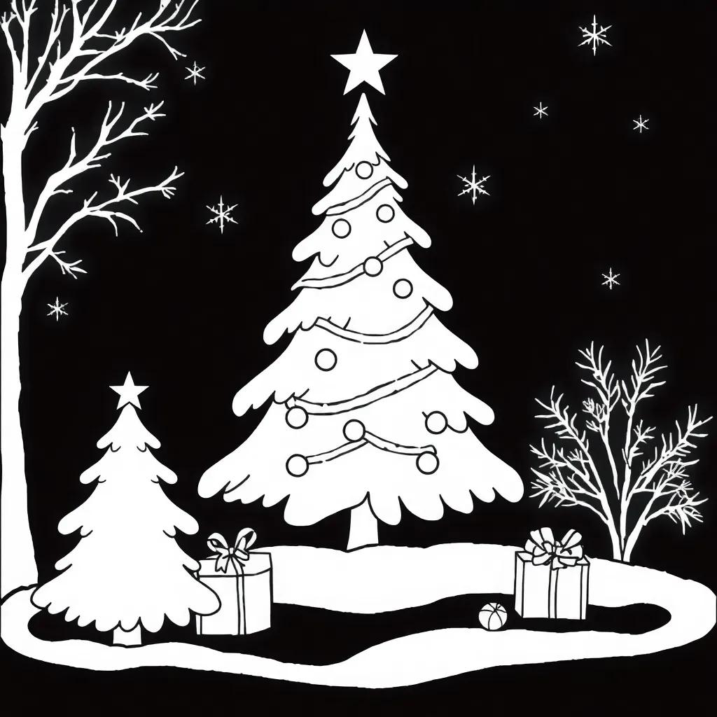 Aesthetic Christmas Coloring Pages