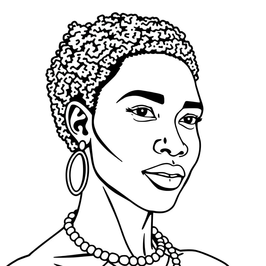 African American Color Pages