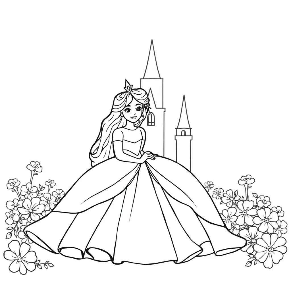 All The Princess Coloring Pages