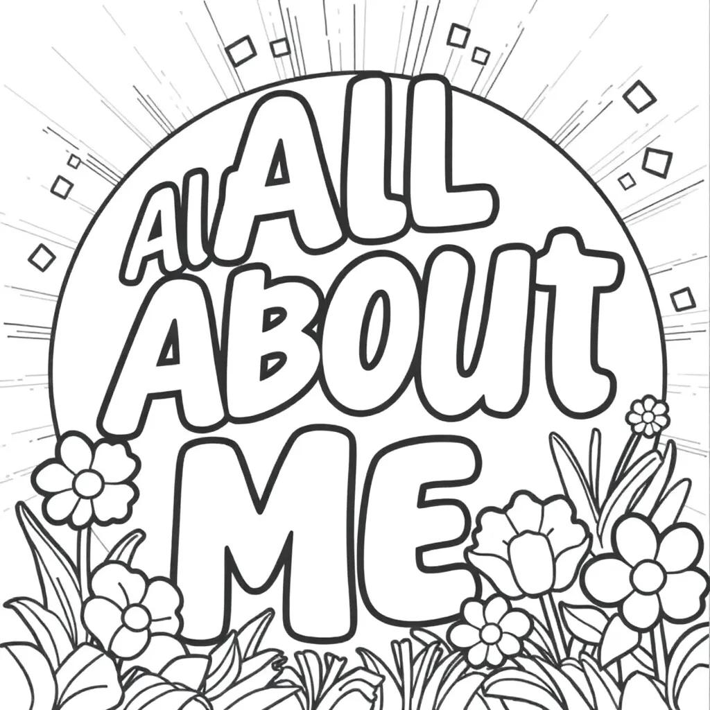 All About Me Coloring Page