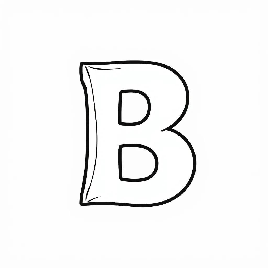Alphabet Letter B Coloring Pages