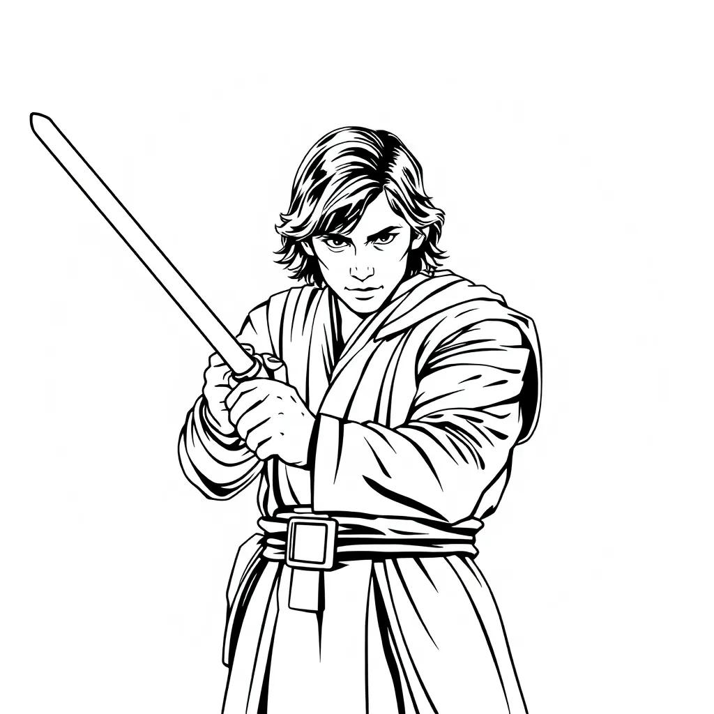 Anakin Skywalker Coloring Page