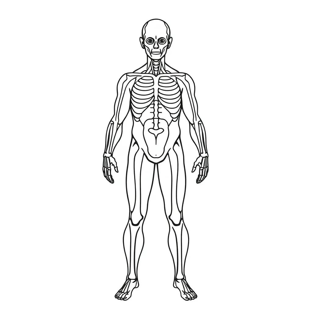 Anatomy Of The Human Body Coloring Pages