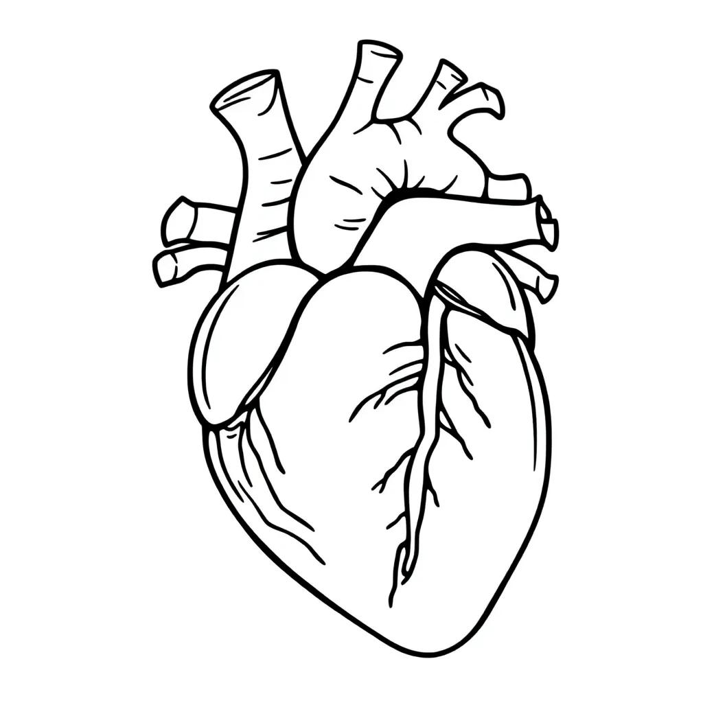 Anatomy Coloring Pages Heart