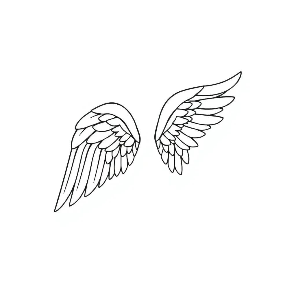 Angel Wings Coloring Pages